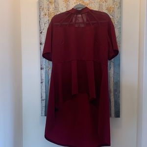 SHEIN curve high low top